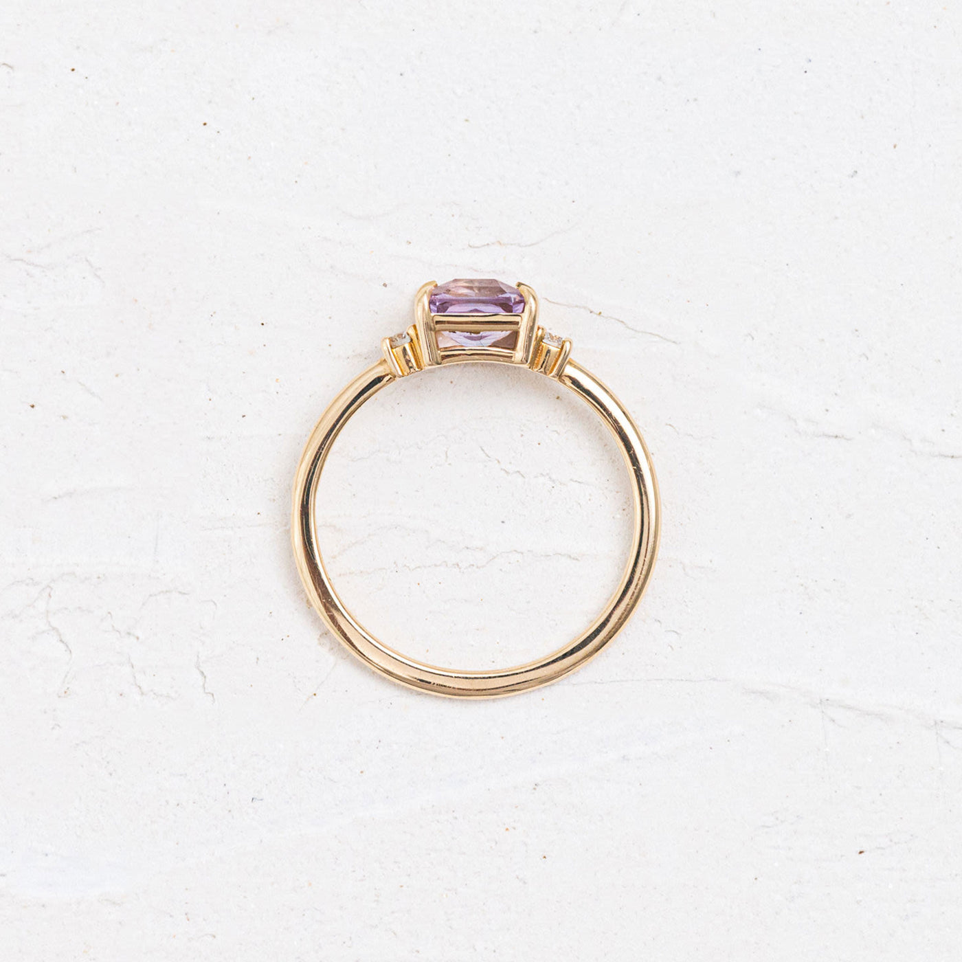 Sapphire Radiant Ring