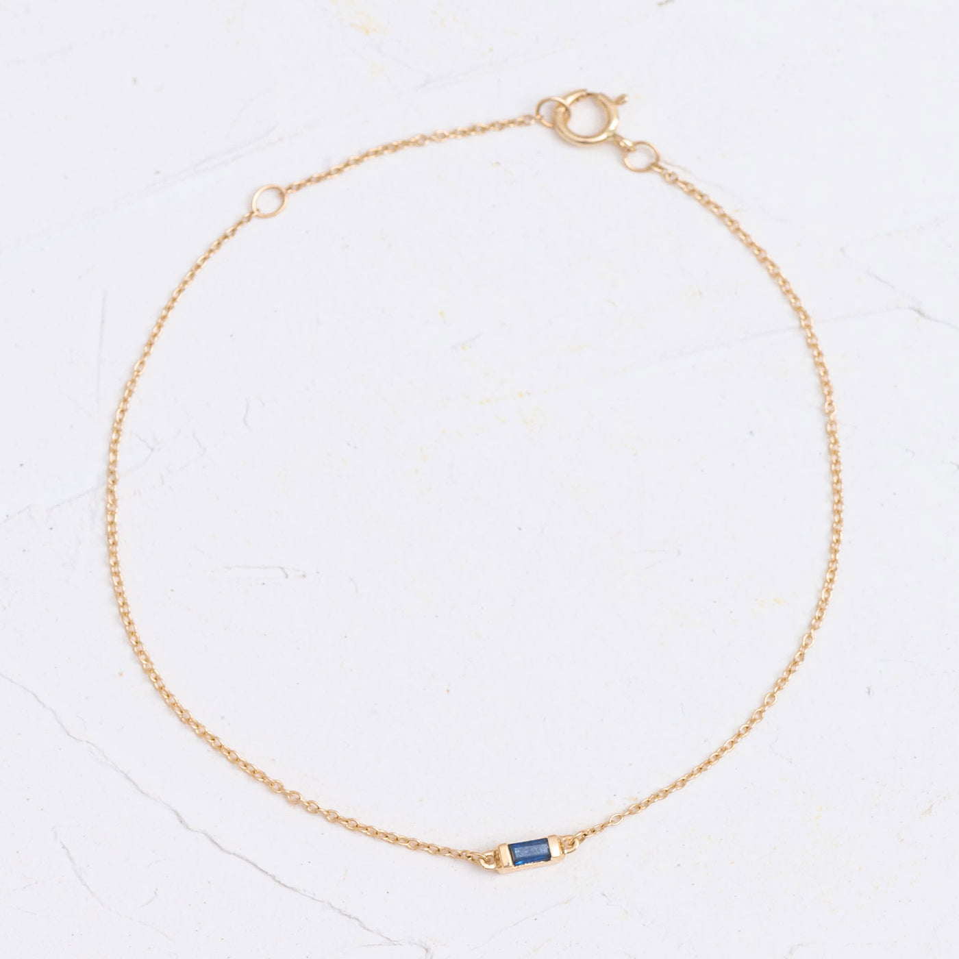 Baguette Sapphire Bracelet
