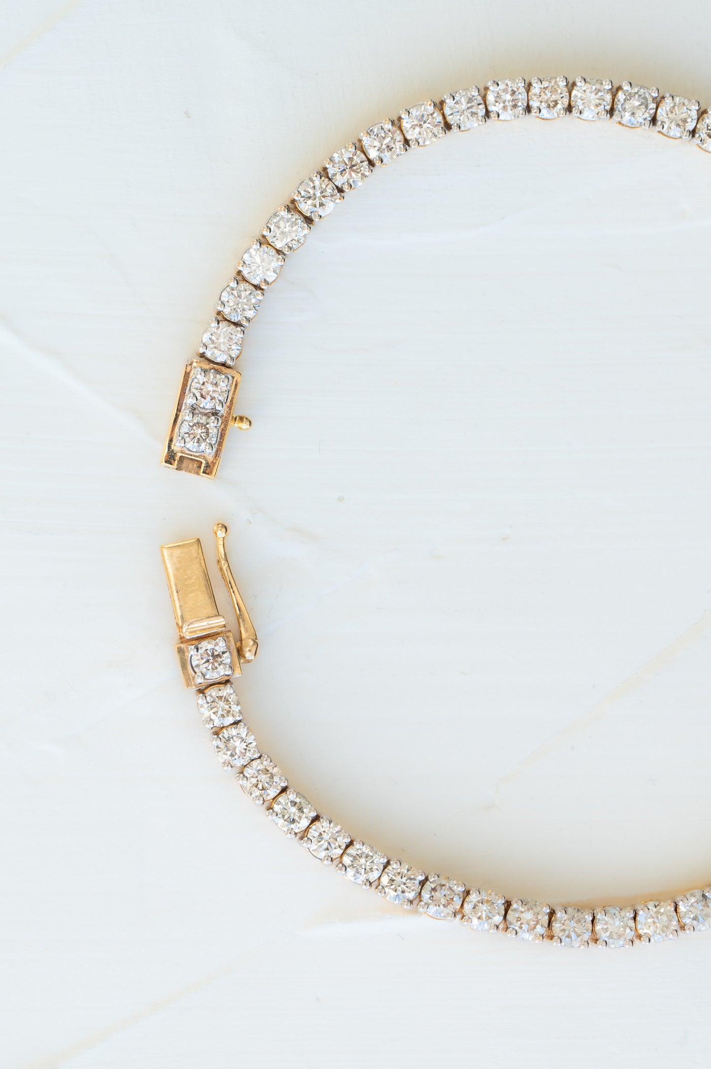 Tennis by Margot | Build Your Own Tennis Bracelet | 18k Gold , 1.85 carats to 6 carats
