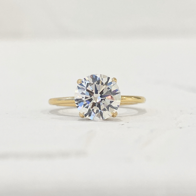 Jane | 2ct Round Cut Laboratory Diamond Solitaire Engagement Ring