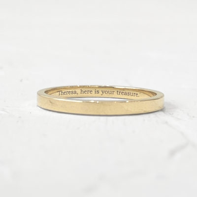 Signature Band | 2mm Flat Band | Engravable