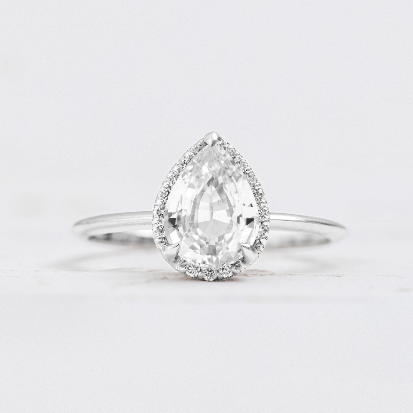 Ava | Partially Hidden Diamond Halo