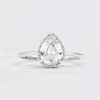 Ava | Partially Hidden Diamond Halo