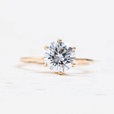 Jane  | Emerald Solitaire Engagement Ring