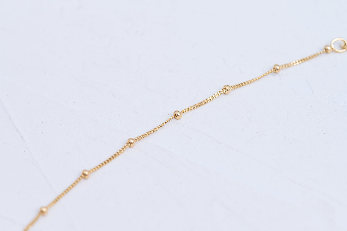 Bead Necklace 10k Yellow Gold