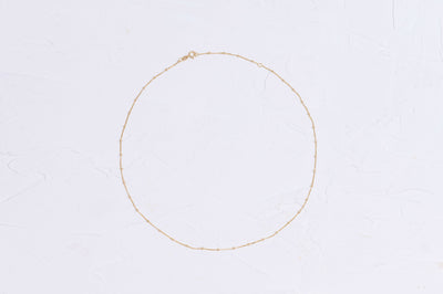 Bead Necklace 10k Yellow Gold