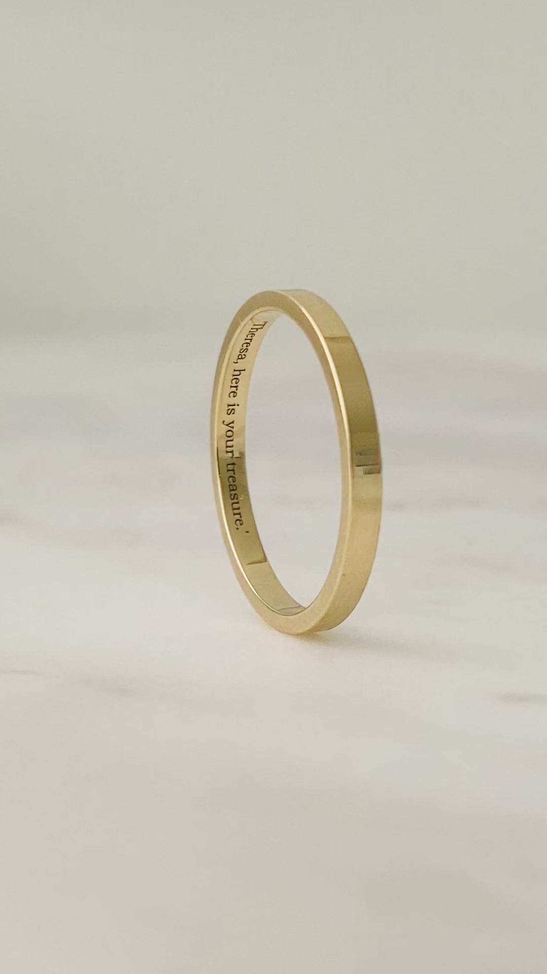 Signature Band | 2mm Flat Band | Engravable