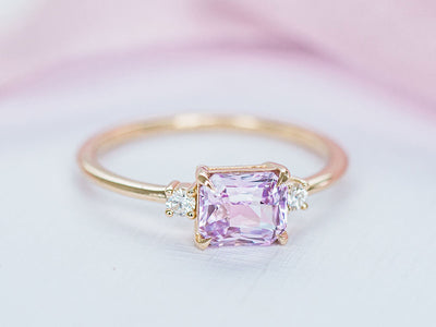 Sapphire Radiant Ring