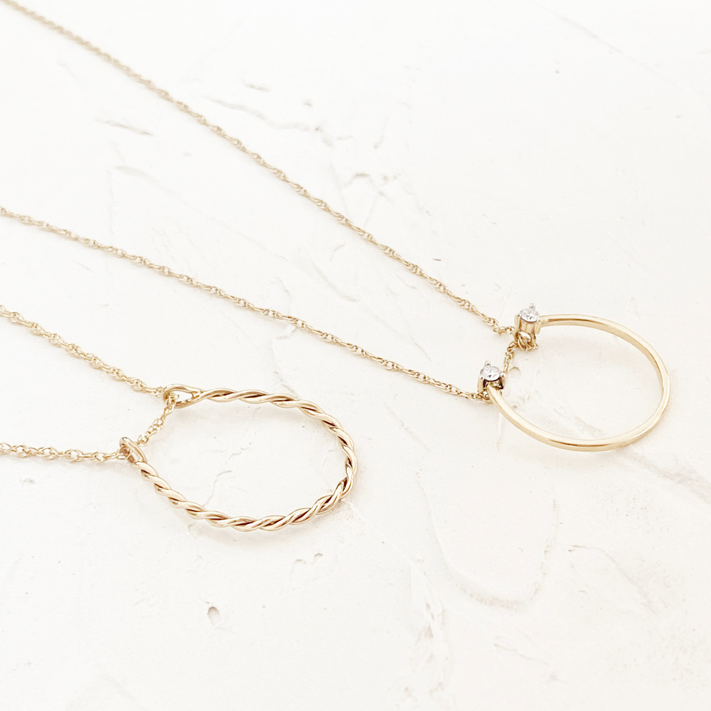 East West Ring Necklace
