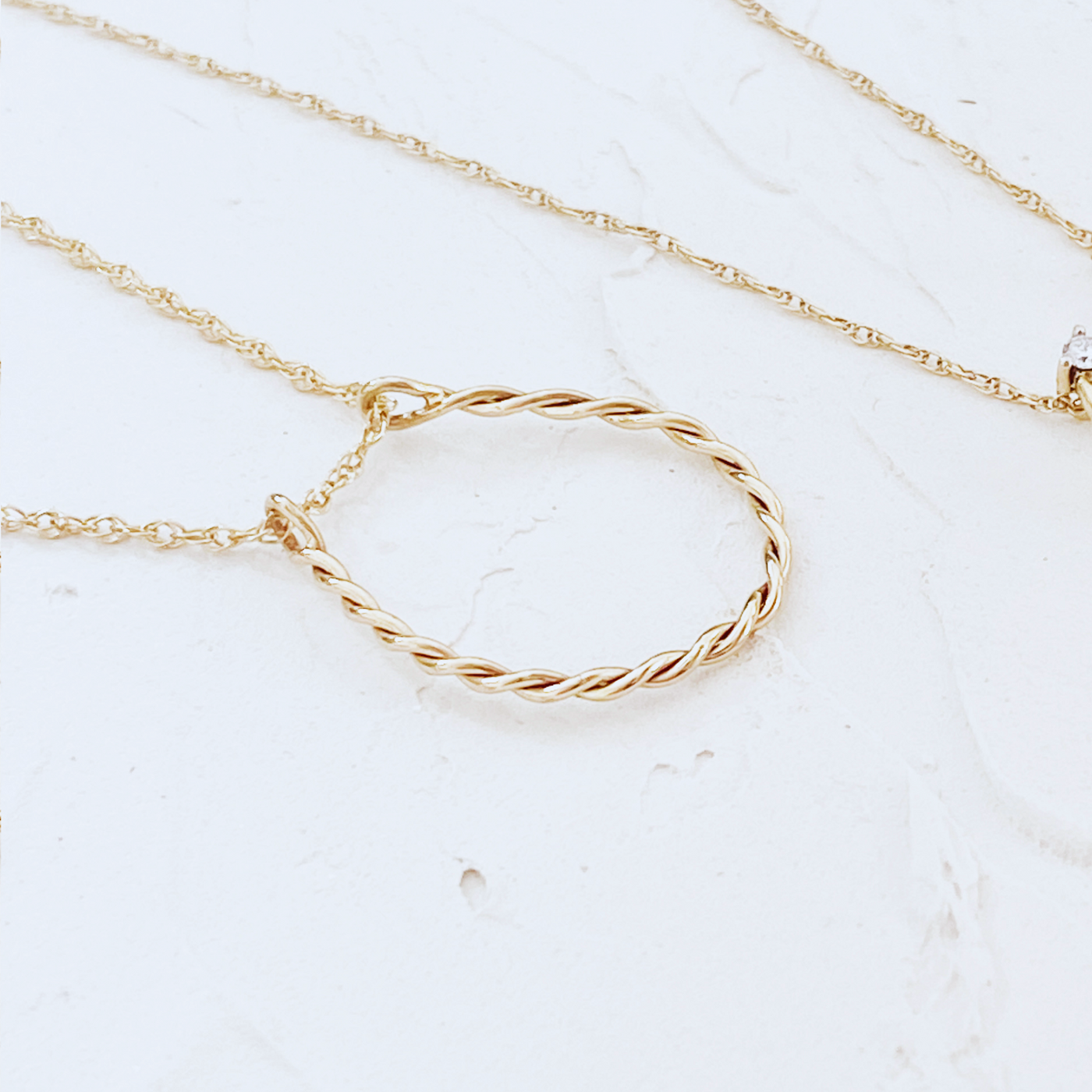 Twist Ring Necklace