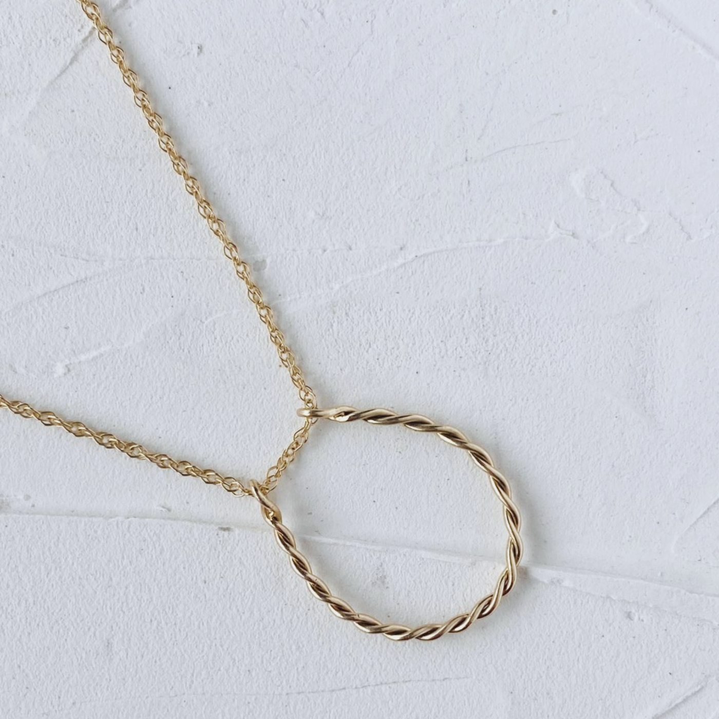 Twist Ring Necklace