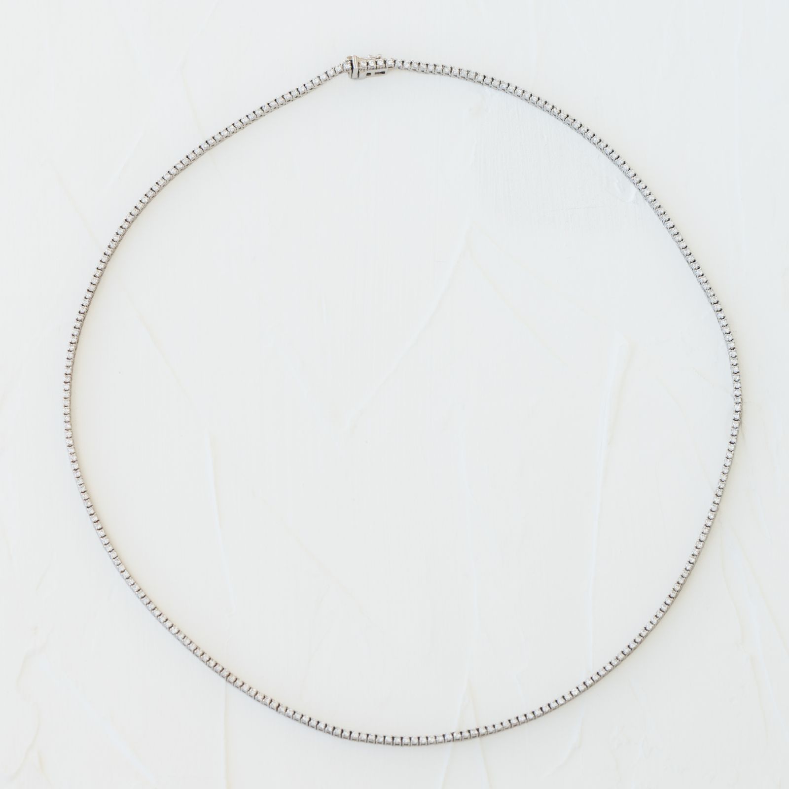 Tennis Necklace Mini White 1600x1600